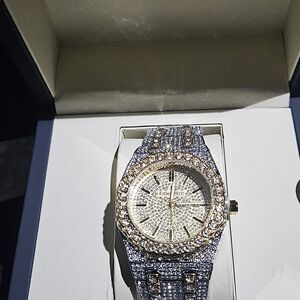 Audemars Piguet Silver and Gold Watch